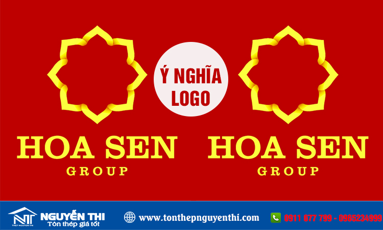 Mẫu logo tôn hoa sen đẹp - Tôn thép Nguyễn Thi